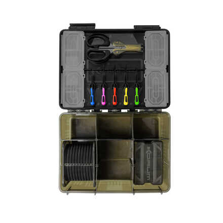 Boîte de pêche Korum Tackle Blox Fully Loaded Tacklebox (avec 8 accessoires!)