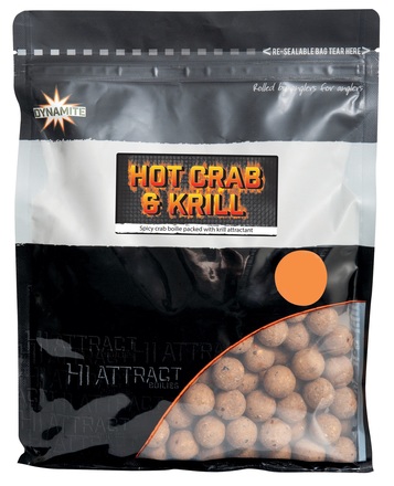 Bouillettes Dynamite Baits Hot Crab & Krill (1kg)