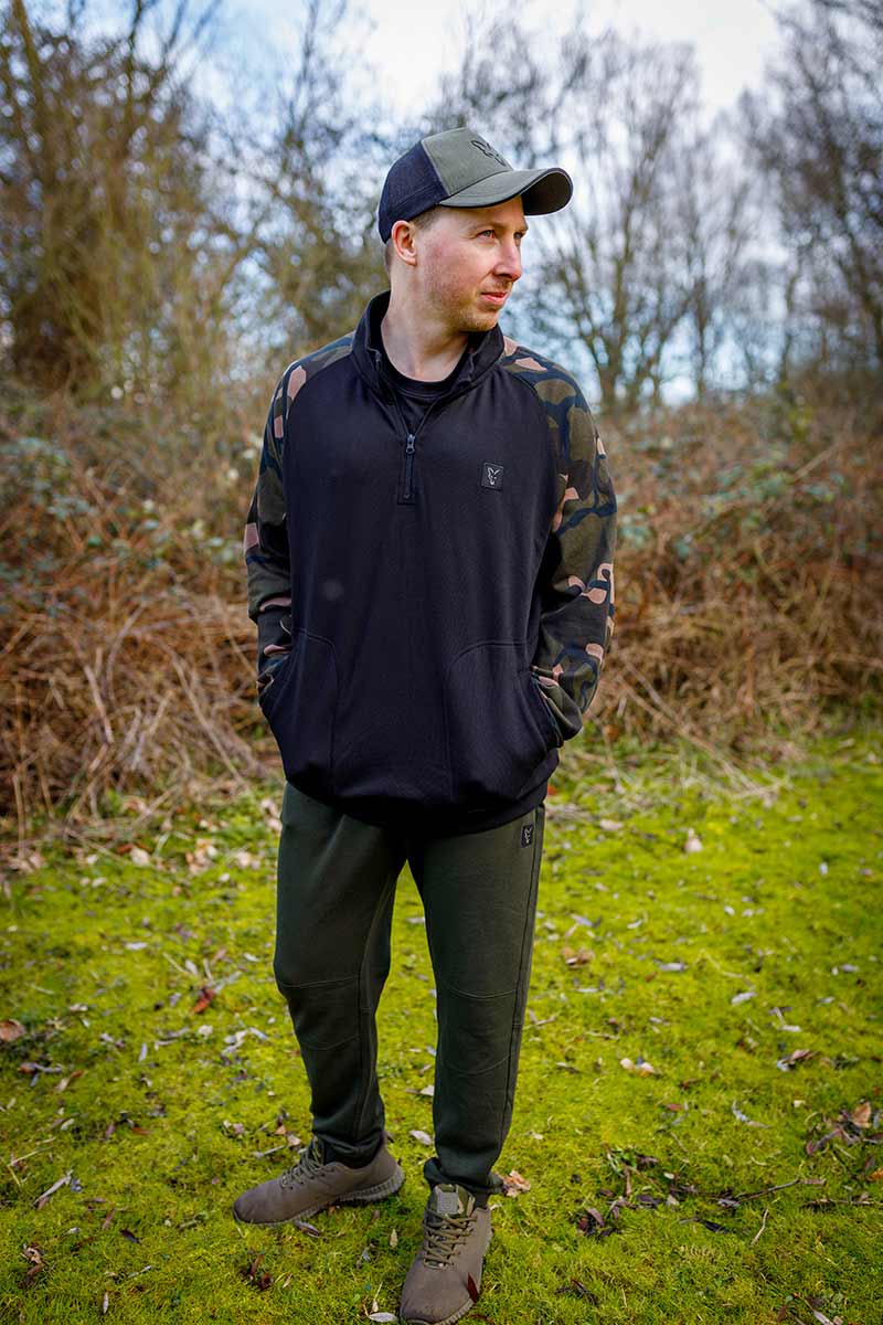 Sweatshirt  Fox LW Black/Camo QTR Zip