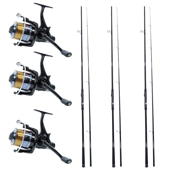 3x Catchmax Carper + 3x moulinets Ultimate Carp FS 6000