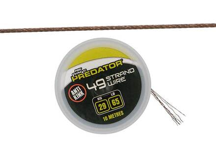 Fil d'acier enduit Fox Rage Predator 49 brins 65 lb/29 kg (10m)