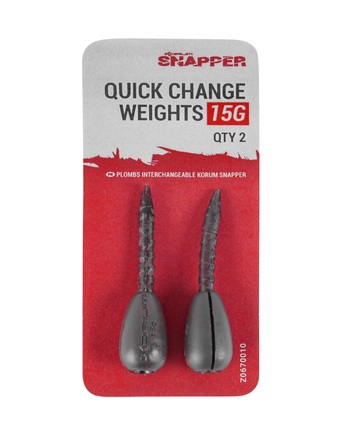 Korum Snapper Quick Change Weights (2 pcs)