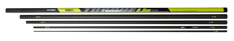 Canne au coup Matrix Torque Carp 8.5m Pole (Inc. Mini Ext. & 2pc Top Kit)