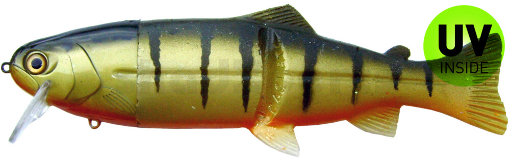 Leurre Castaic Real Bait Hard Head Floating (6"/15cm) Swimbait - Perch Orange