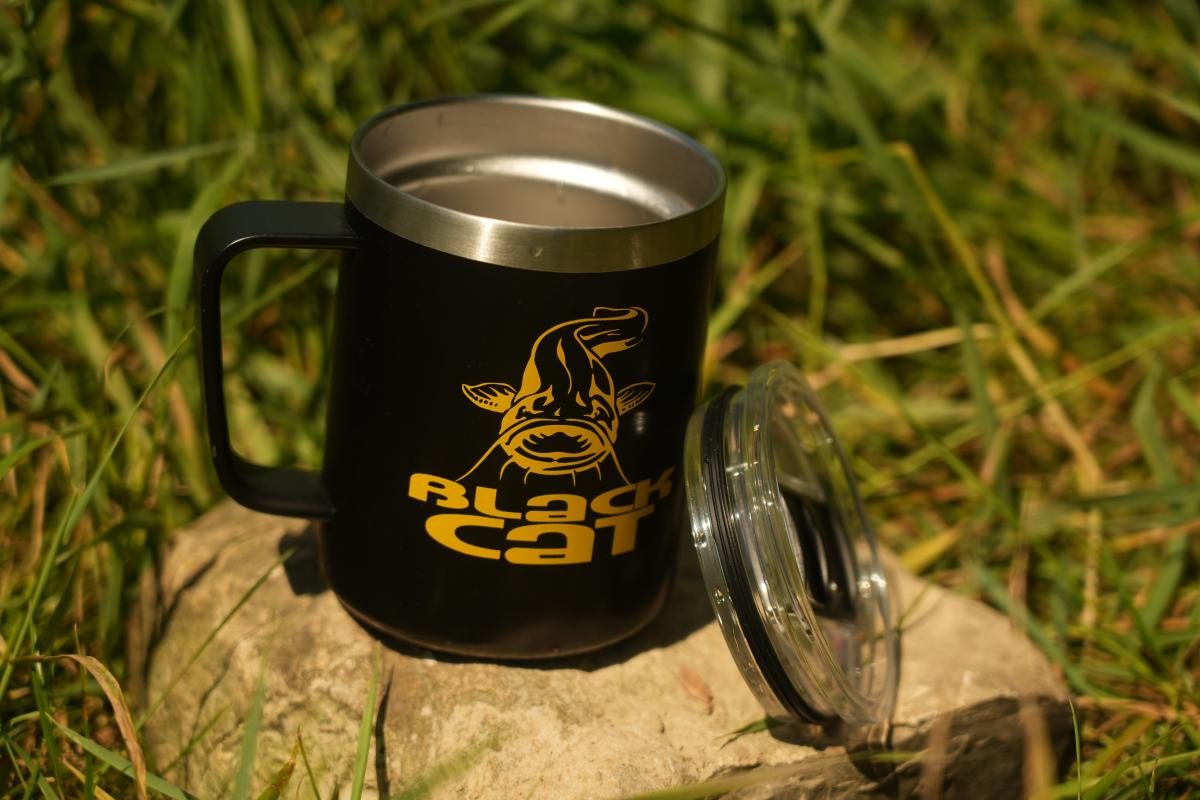 Mug thermo Black Cat Stainless Steel Thermal Mug