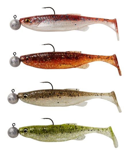 Leurre Souple Savage Gear Fat Minnow T-Tail Rtf S 9cm (7g) (5 pièces) - Clearwater Mix