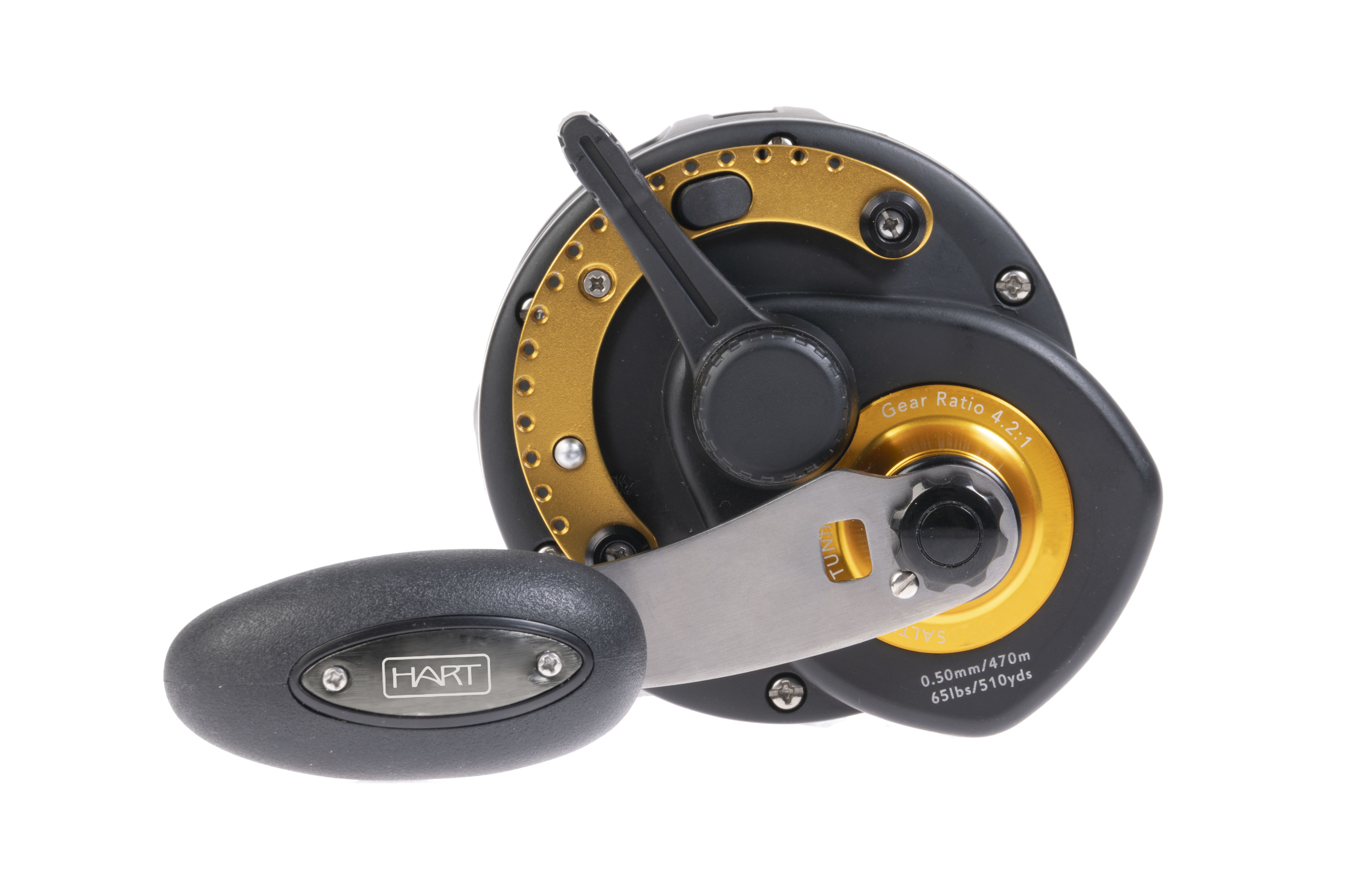 Moulinet mer de pêche à la traîne Hart Finn 20LW Trolling Reel RH