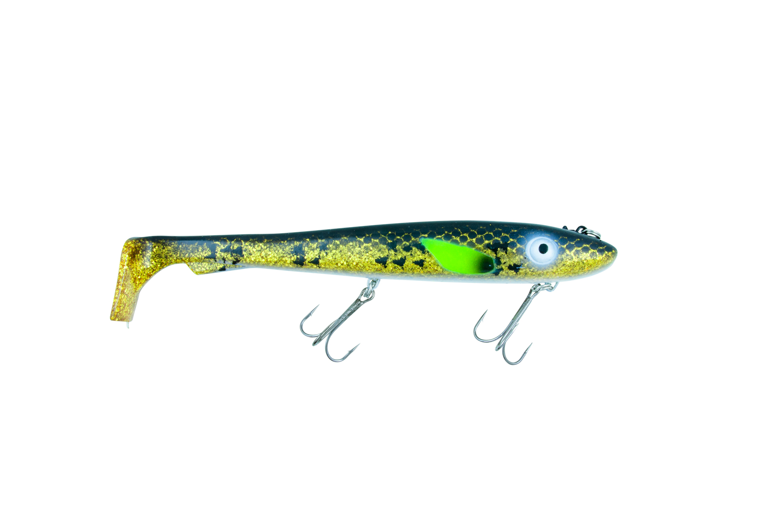 Shad Svartzonker Big McRubber "The Wire" 25,5cm (170 g) - Walleye