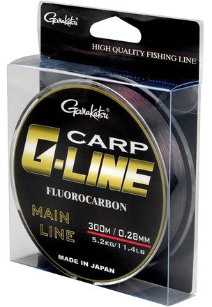 Gamakatsu G-Line Carp Fluorocarbone Brun Foncé 300 m