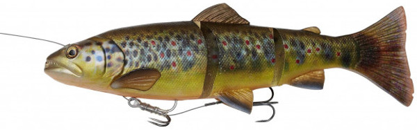 Savage Gear 4D Line Thru Trout 30 & 40cm, Limited Edition! - Brown Trout UV Belly