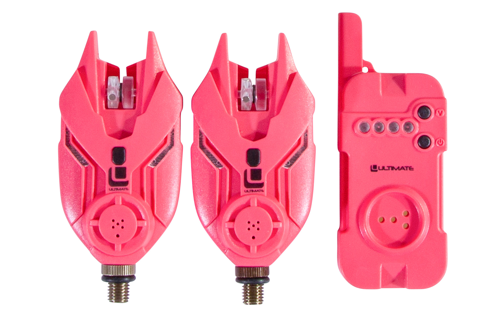 Détecteurs Ultimate E-Tension Pink Bite Alarm Set 2+1