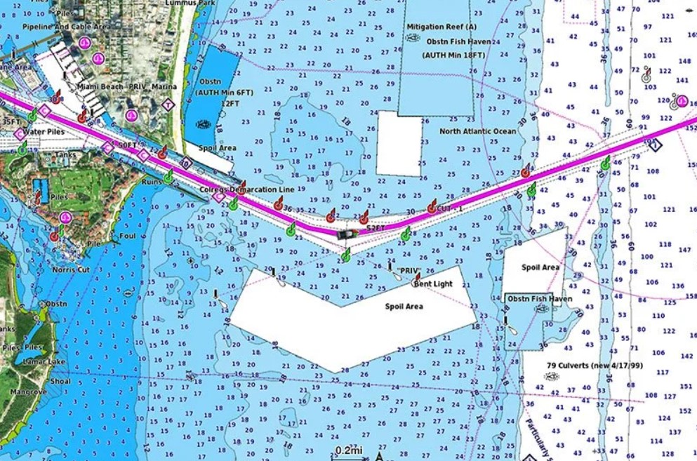 Carte marine Navionics Vision+ Benelux et Allemagne Ouest