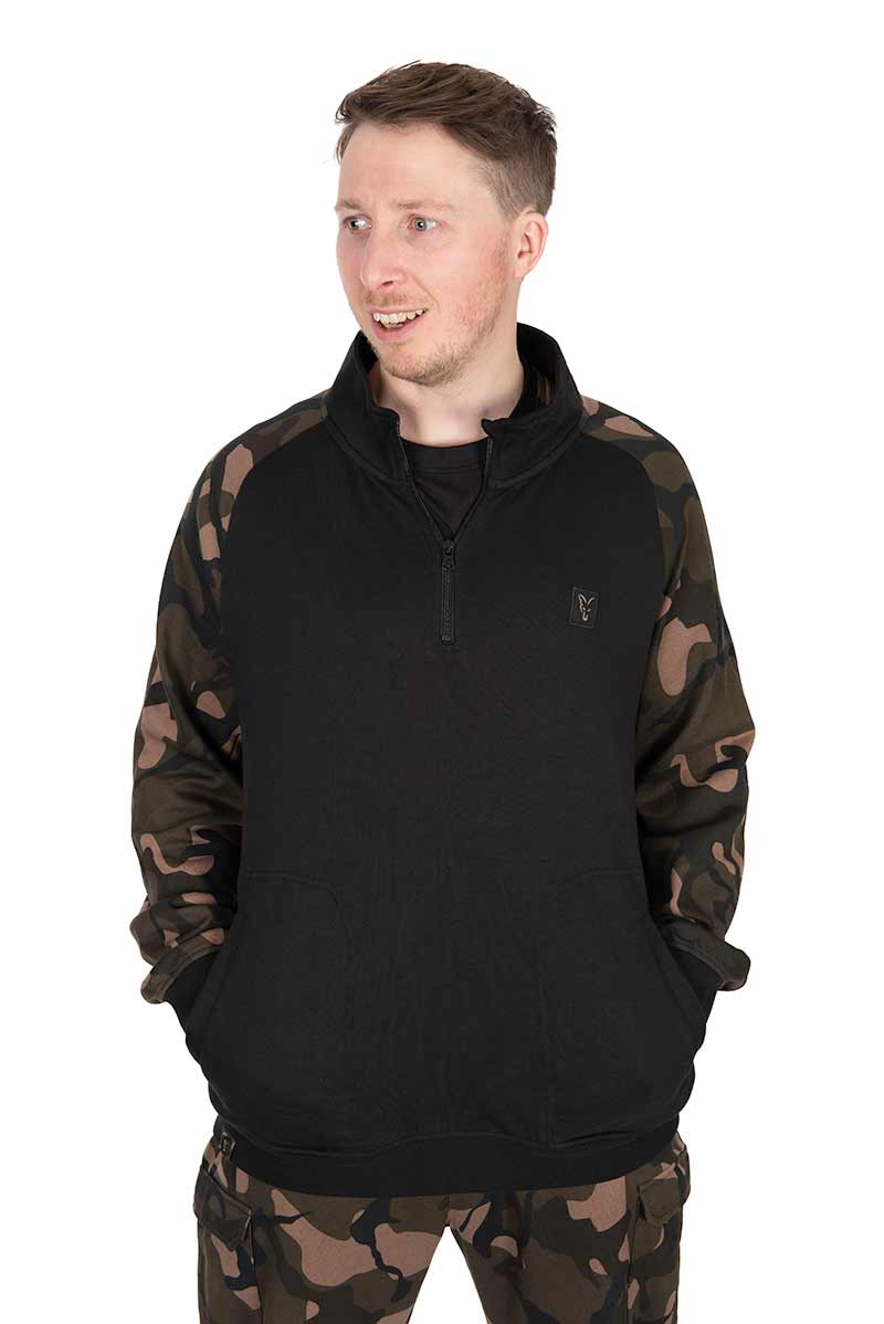 Sweatshirt  Fox LW Black/Camo QTR Zip