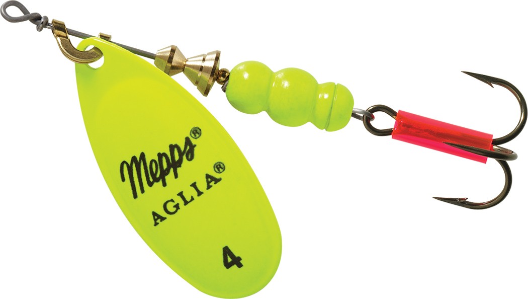 Cuillère Mepps Aglia Spinner Fluo Chartreuse