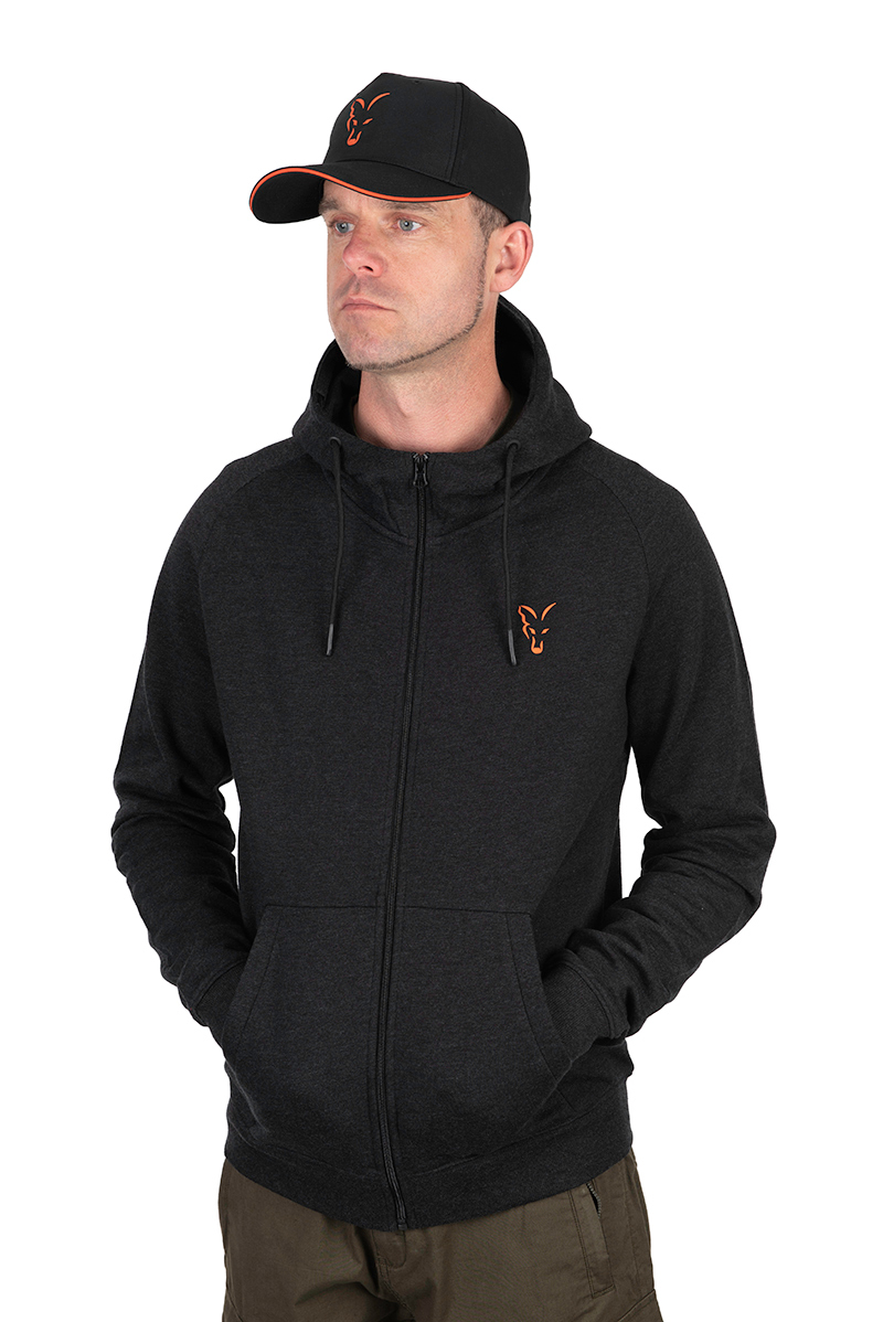 Gilet Fox Collection LW Hoody Black & Orange