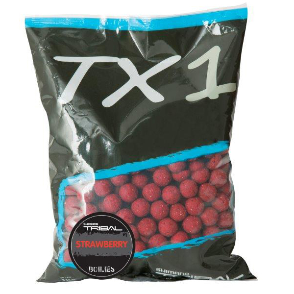 Shimano TX1 Boilies Strawberry - 3 sacs pour le prix de 2 !