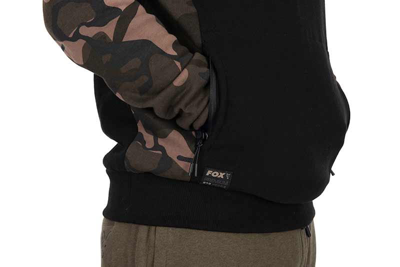 Sweat à capuche Fox Noir/Camo Pullover Premium 310