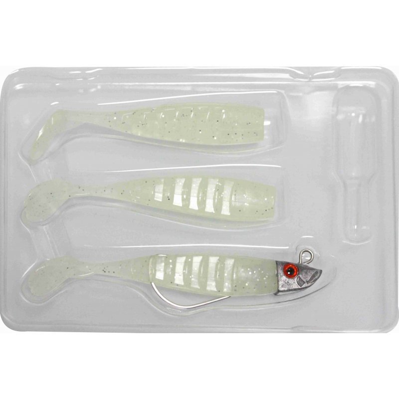 Yamashiro Gadida Souple Minnow  (1 Tête plombée à Part, 3 Corps) - Couleur 1