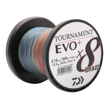 Tresse Daiwa Tournament x8 EVO+ Multi Colour 1000m