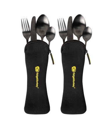 Set de couverts Ridgemonkey DLX Cutlery Set Twin Pack