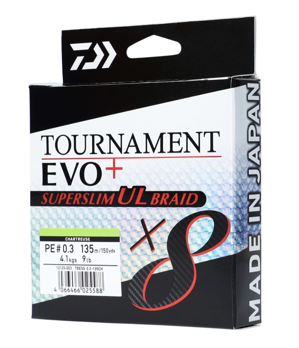 Tresse Daiwa Tournament X8 Evo+ Superslim UL (135m)
