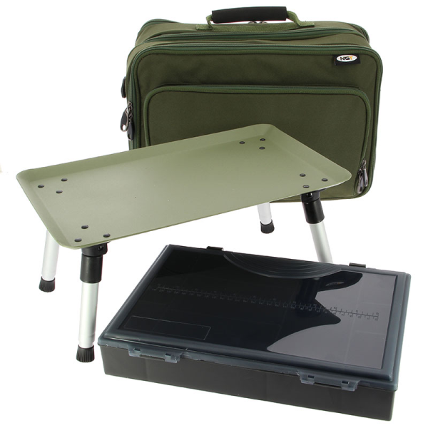 NGT Box Case System avec boite de pêche avec table intégré