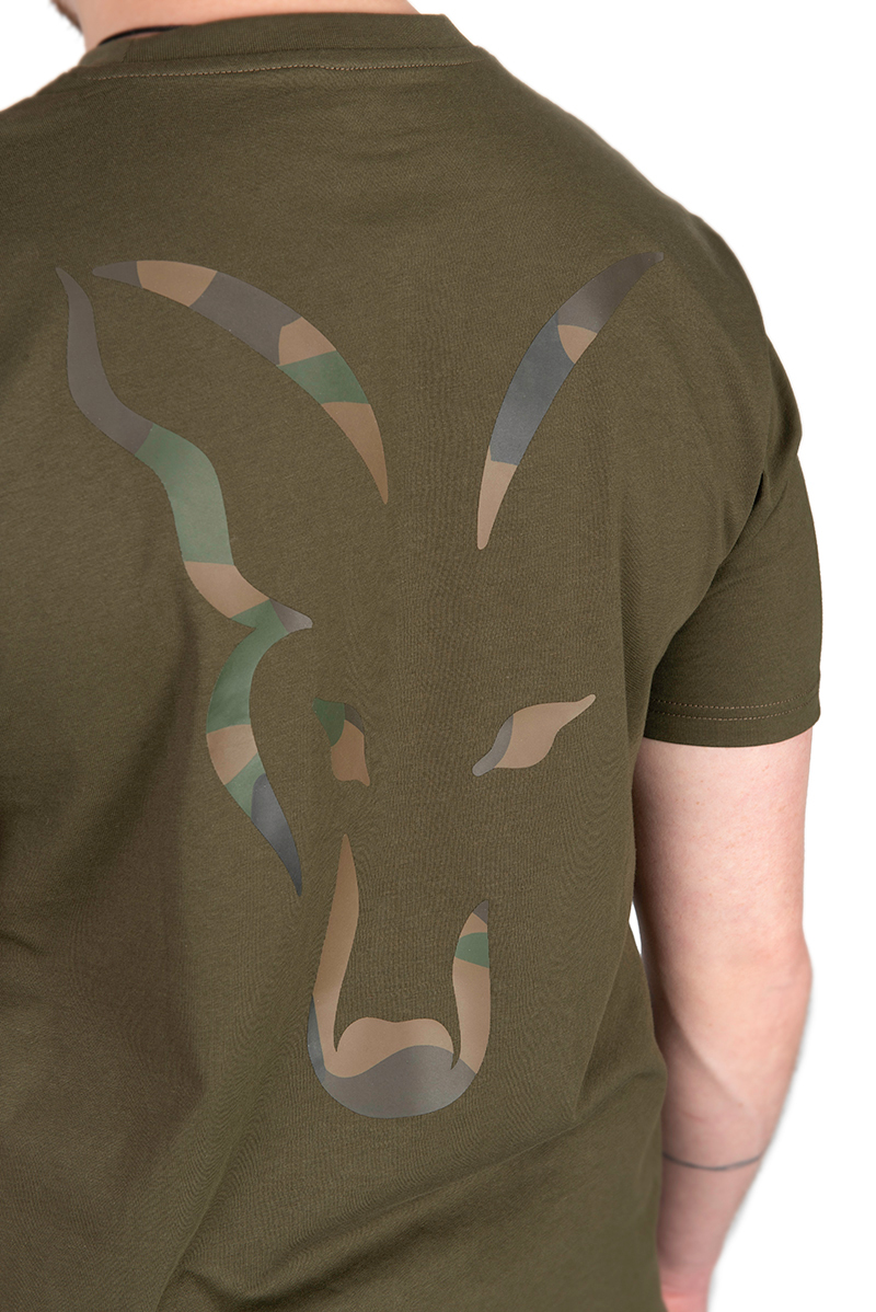 Fox Khaki Large Print T-Shirt