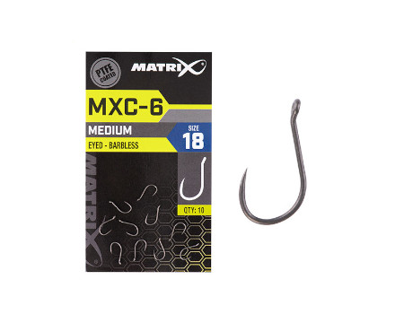 Matrix MXC-6 Barbless Eyed Hameçons pêche au coup (10pcs)