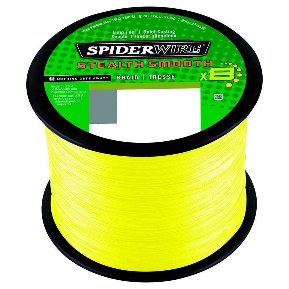 Tresse Spiderwire Stealth Smooth 8 Hi-Vis Yellow (2000m)