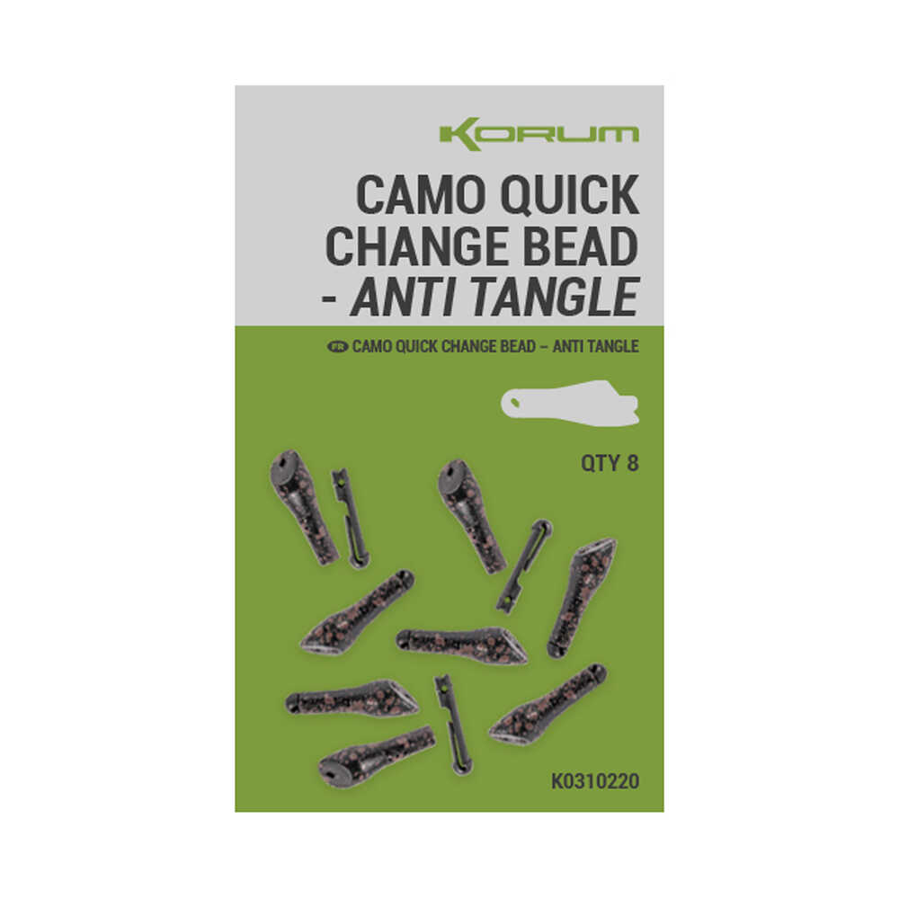 Korum Camo Quick Change Bead Anti Tangle (8 pcs)