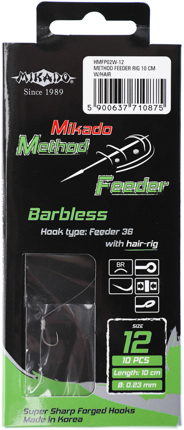 Mikado Method Feeder Rig Avec Cheveu