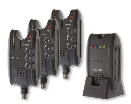 Cormoran Pro Carp F-8000 Wireless Bite Indicator Set 3+1 (piles non incluses)