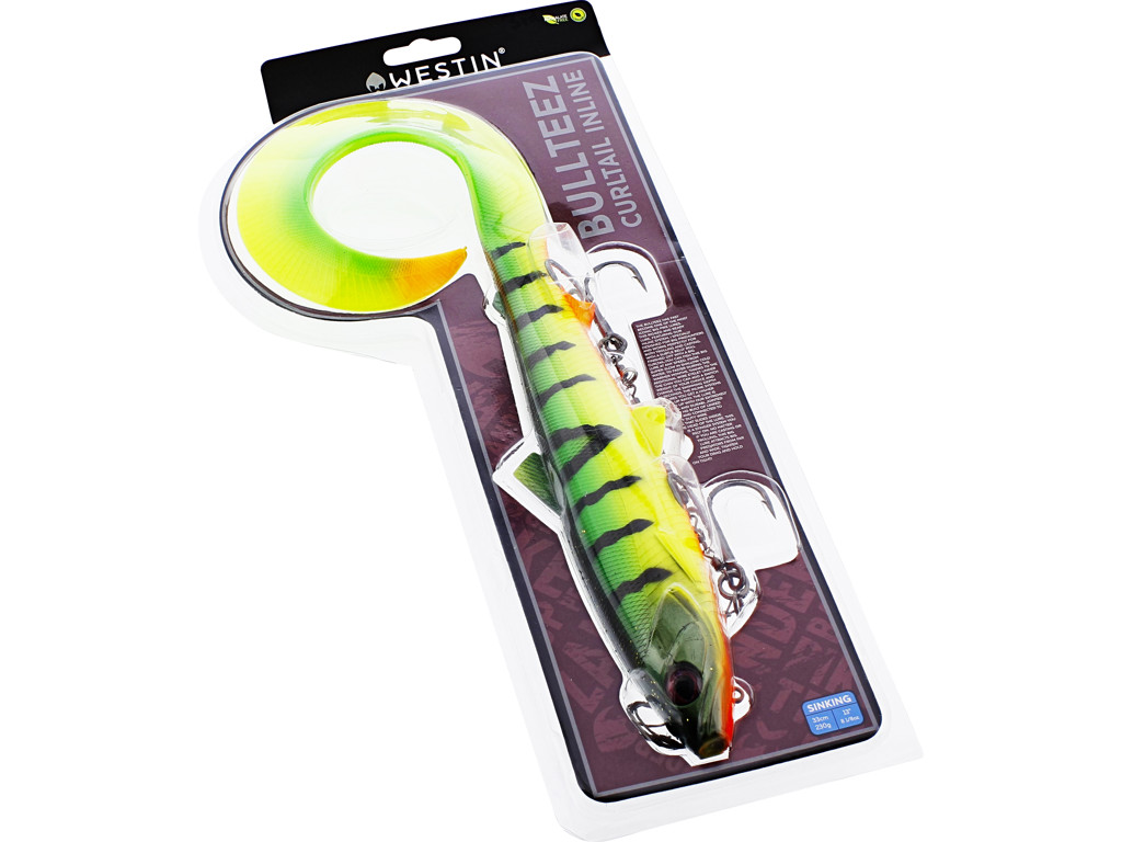 Leurre Souple Coulant Westin Bullteez Curltail Inline 33cm (230g)