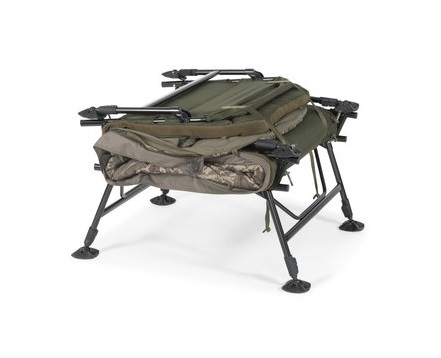 Bedchair Nash Indulgence HD40 Sleep System 8 Legs Camo Wide (Bedchair + Couette)