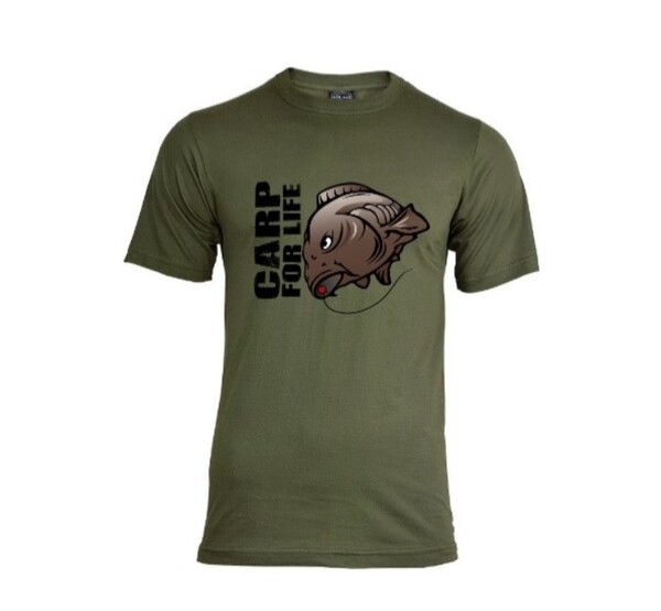 House Of Carp Carp For Life T-Shirt Green