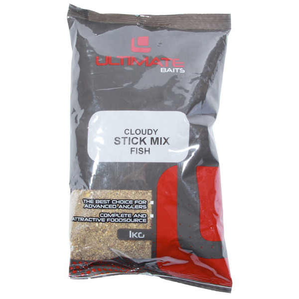 Boîte Carp Tacklebox, contenant le meilleur matériel de pêche à la carpe ! - Ultimate Baits Cloudy Stick Mix Fish 1kg