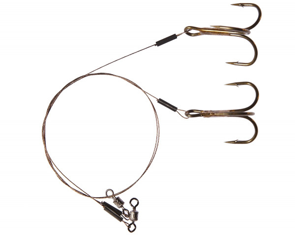 Dragon Treble Hook 1x7 AFW Surfstrand Leader, 2 pcs!