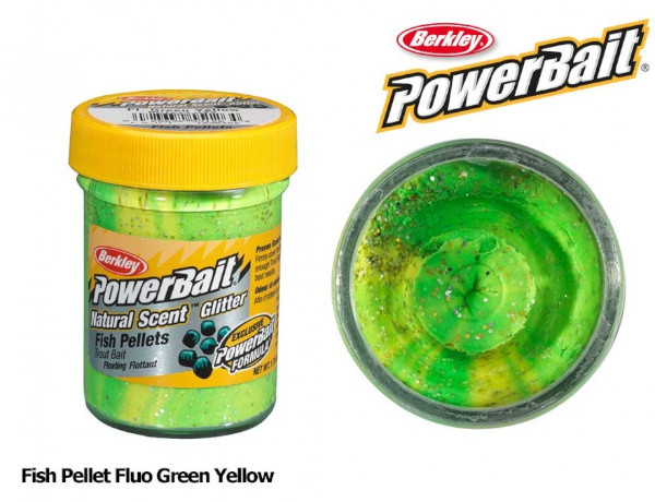 Berkley Powerbait Liver - Fluo Green/Yellow