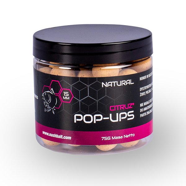 Bouillettes Flottantes Nash Citruz Pop Ups Natural 75g