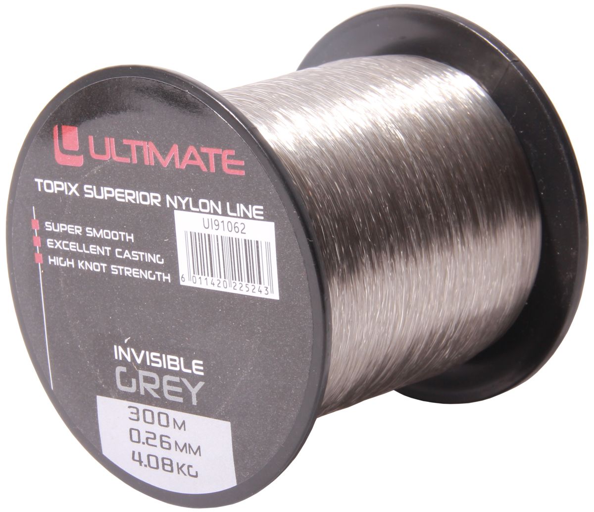 Ultimate Topix nylon invisible grey 300m 0,26mm 4,08kg