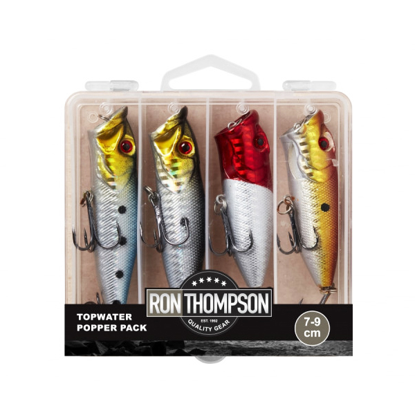 Ron Thompson Topwater Popper Pack in Box - 4pcs