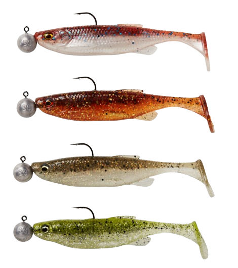 Leurre Souple Savage Gear Fat Minnow T-Tail Rtf S 13cm (20g) (5 pièces) - Clearwater Mix