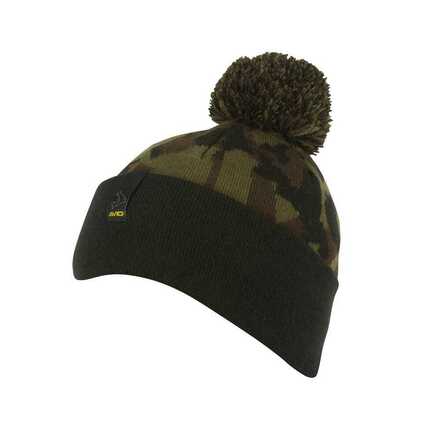 Bonnet Bobble Avid Noir et Camo