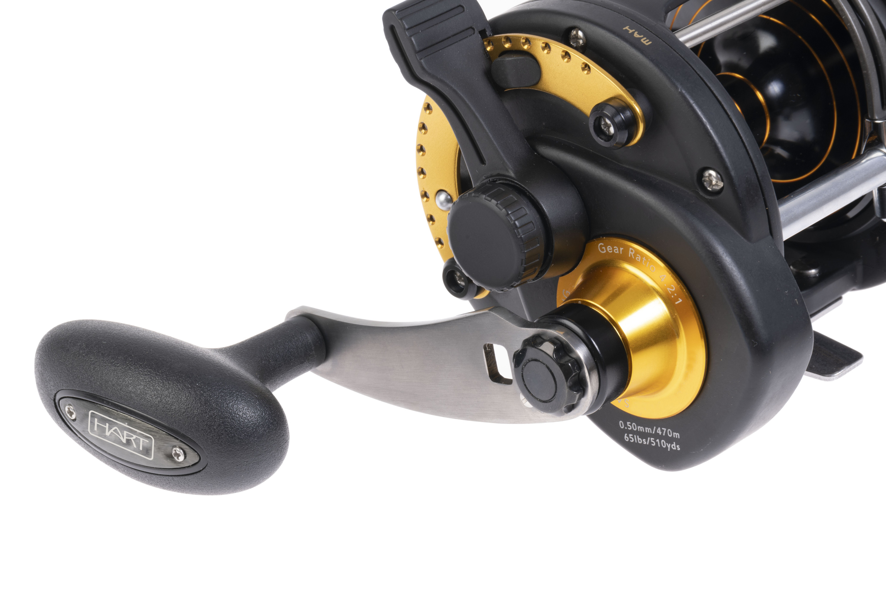 Moulinet mer de pêche à la traîne Hart Finn 20LW Trolling Reel RH