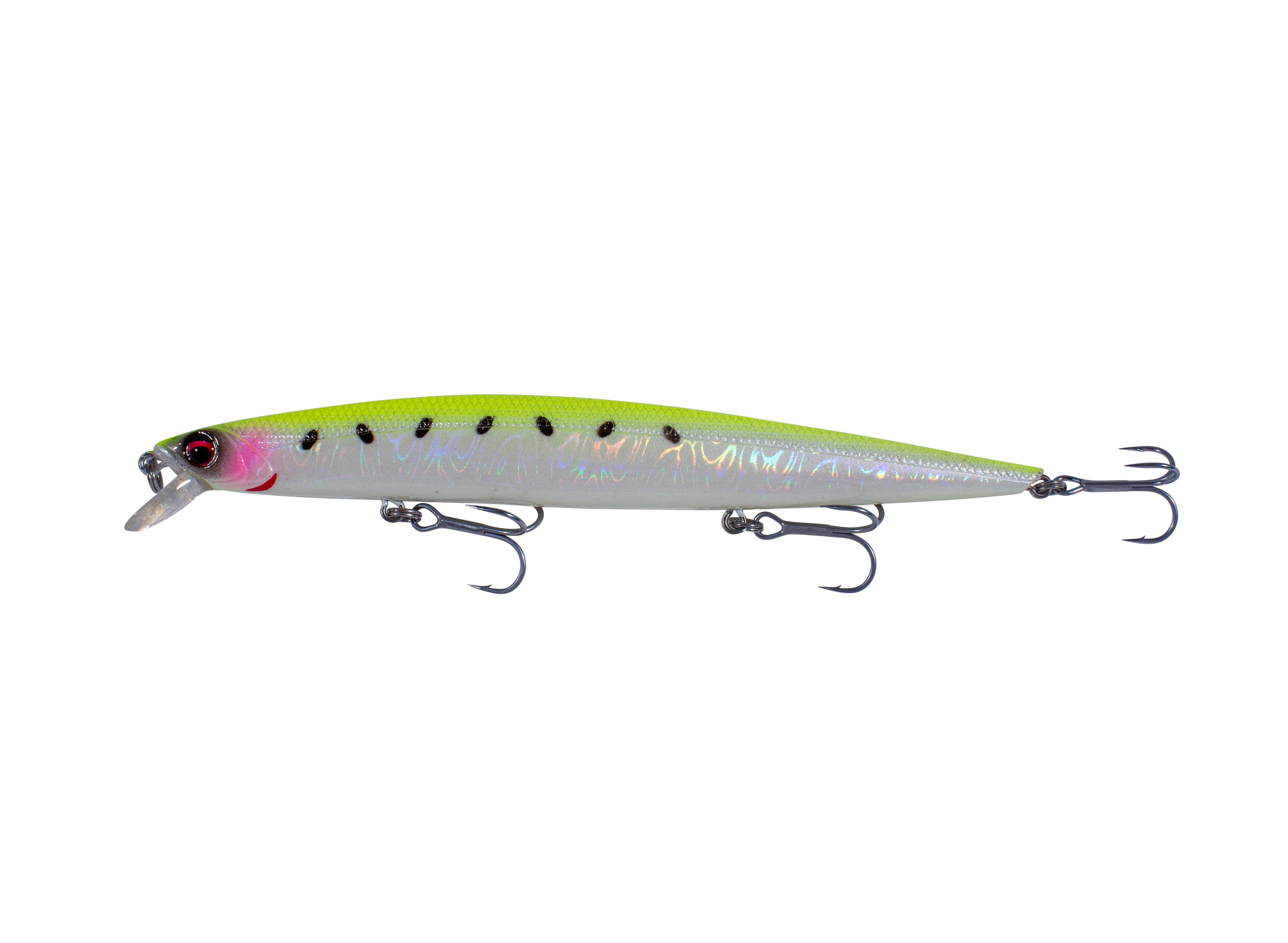 Leurre flottant Savage Gear Sea Bass Minnow Floating 14cm (18.5g) - Lemon Sardine