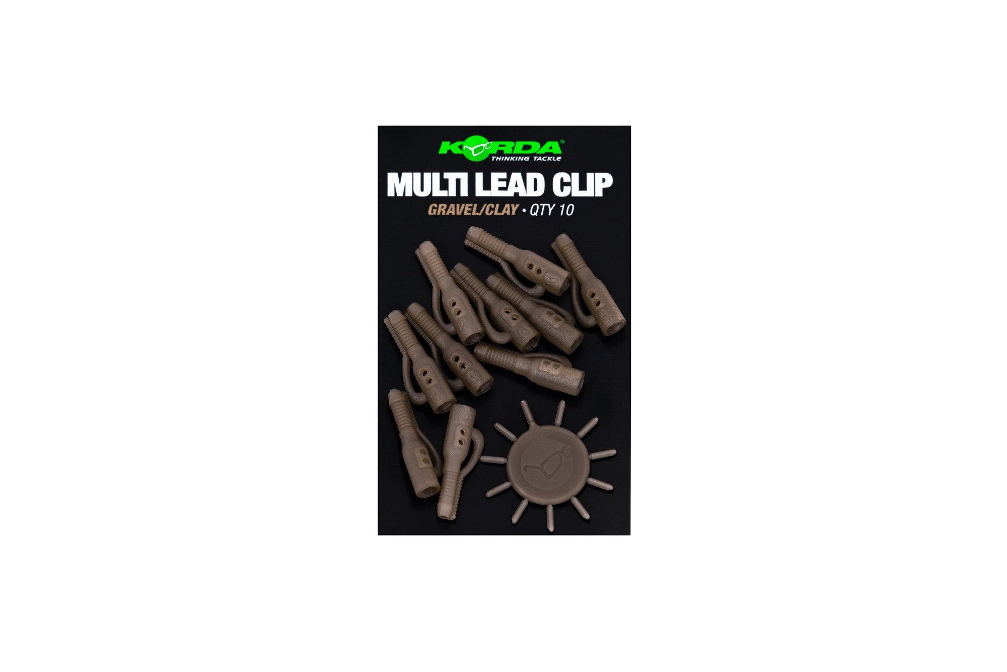 Clips plombs Korda Lead Clip Pin (10 pcs) - Gravel/Clay - Gravier/Argile