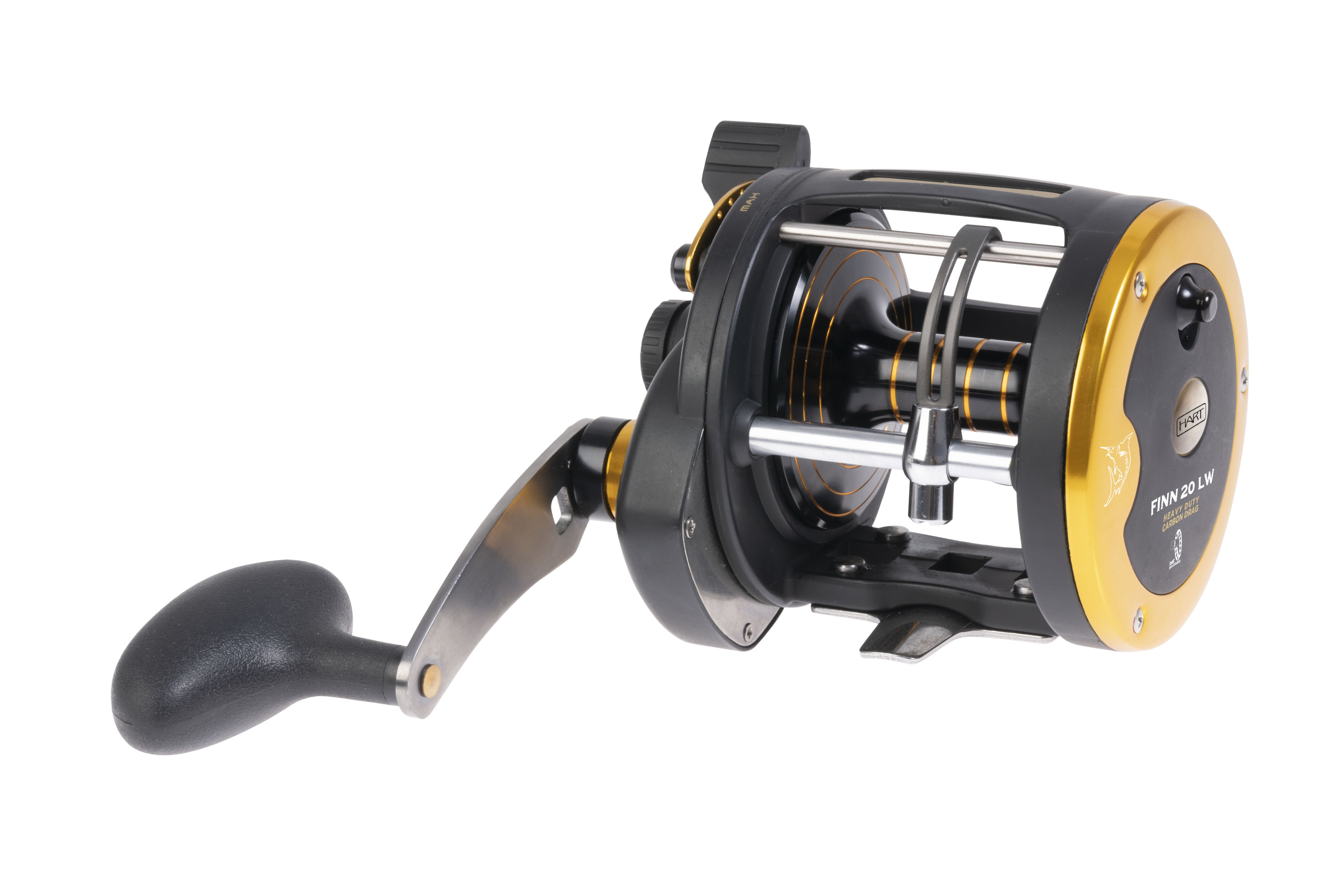 Moulinet mer de pêche à la traîne Hart Finn 20LW Trolling Reel RH