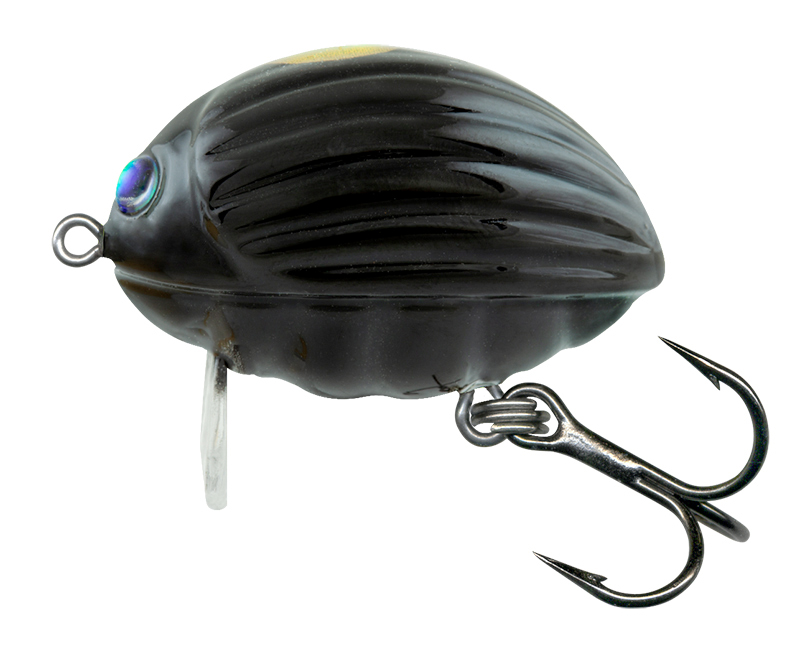Salmo Lil' Bug 3cm Floating Plug - Black Bug