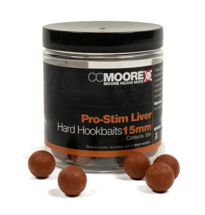 Bouillettes CC Moore Pro-Stim Liver/Foie Hard Hookbaits Boilies