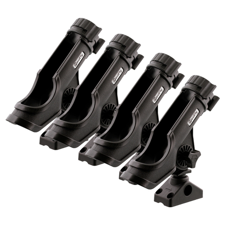 Scotty Powerlock Rod Holder Black W/ 0241 Side/Deck Mount (4 pcs)